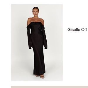 Meshki Giselle off shoulder cowl neck maxi dress